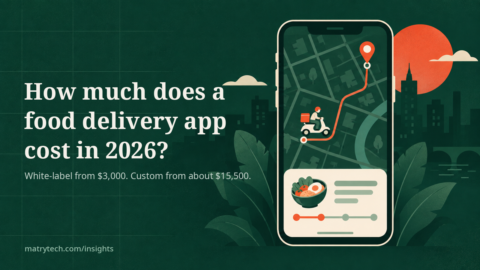 How Much Does a Food Delivery App Cost in 2026?